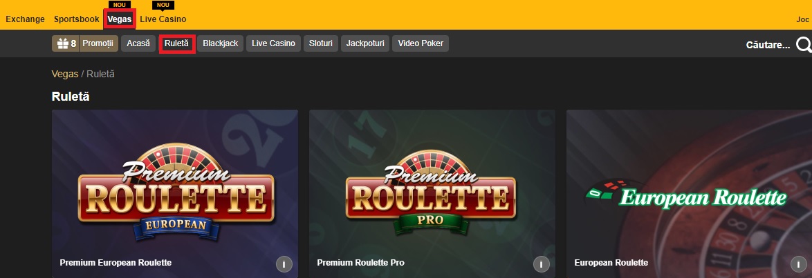 ruleta la cazino online