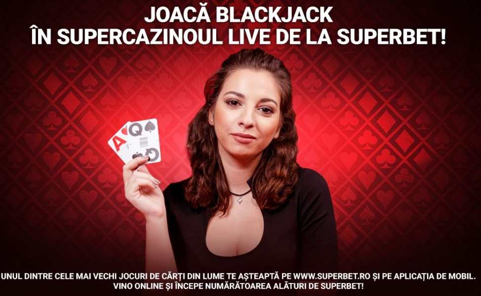 Joaca blackjack live si castiga 200 RON bonus zilnic
