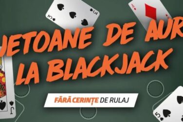 Pariaza astazi pe Blackjack pentru a primi Jetoane de Aur