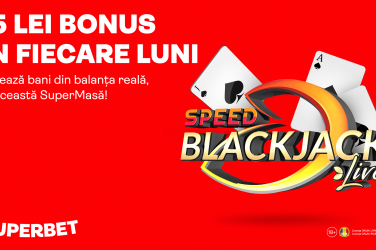 Castiga saptamanal 15 lei bonus la Blackjack Live